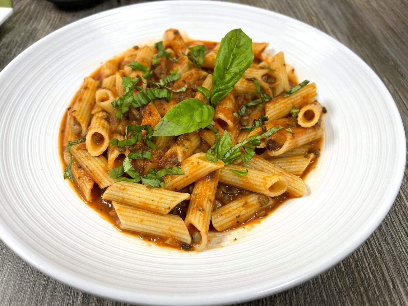 Penne Alla Bolognese.