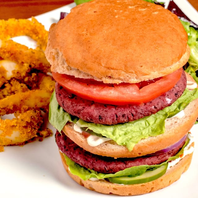 Double Stacked Burger.